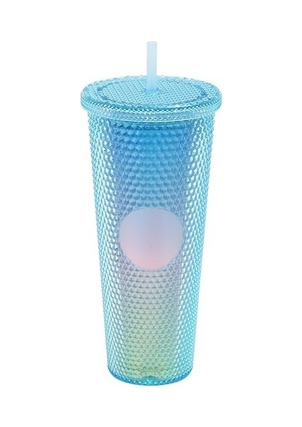 Çift Hasır Kravatlı Plastik Bardak Taşınabilir Durian Bardak (Yurt Dışından)