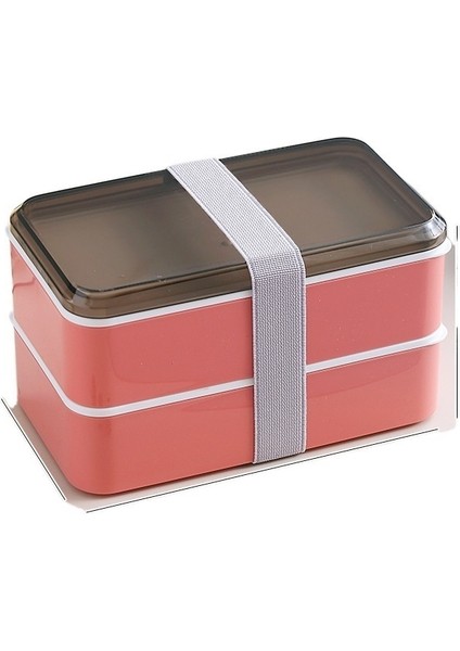 Bento Kutusu Çift Katmanlı Askı Taşınabilir Öğle Yemeği Kutusu (Yurt Dışından)