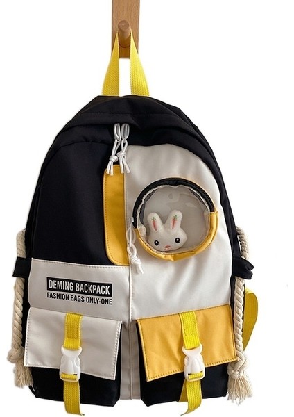 Taze Renk Uyumlu Büyük Kapasiteli Kız Çocuğu Sırt Çantası (Yurt Dışından)