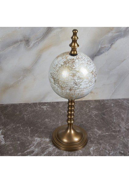 Krem Renk Kubbeli Dünya Küresi (47CM) fiyatları