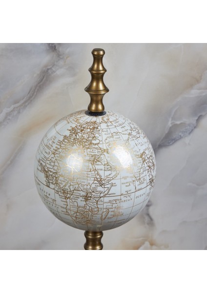 Krem Renk Kubbeli Dünya Küresi (47CM) fırsatları