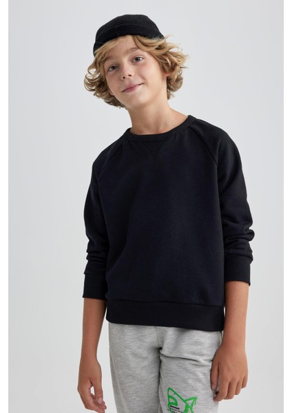 Erkek Çocuk Bisiklet Yaka Sweatshirt modelleri