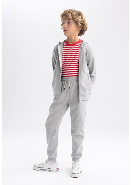 Erkek Çocuk Gri Dokulu Jogger Okul Eşofman Alt R5970A623AU fiyatları