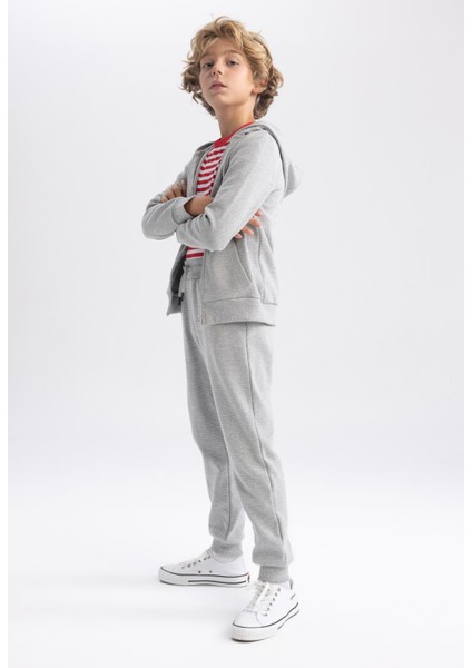 Erkek Çocuk Gri Dokulu Jogger Okul Eşofman Alt R5970A623AU modelleri