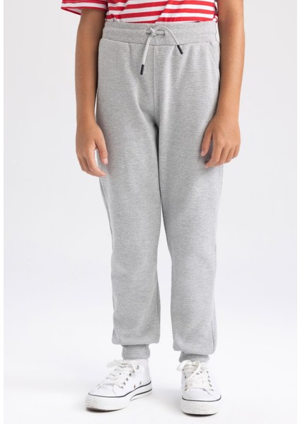 Erkek Çocuk Gri Dokulu Jogger Okul Eşofman Alt R5970A623AU fırsatları