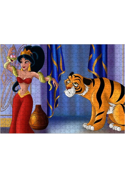 Ahşap Mdf Puzzle Yapboz Prenses Jasmine  500 Parça 50*70 cm