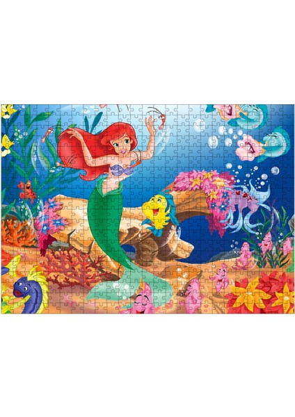 Ahşap Mdf Puzzle Yapboz Deniz Kızı 500 Parça 50*70 cm