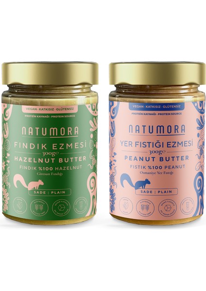 %100 Yer Fıstığı Ezmesi & Fındık EZMESI-300G (Sipariş Ile Taze Sıkım)