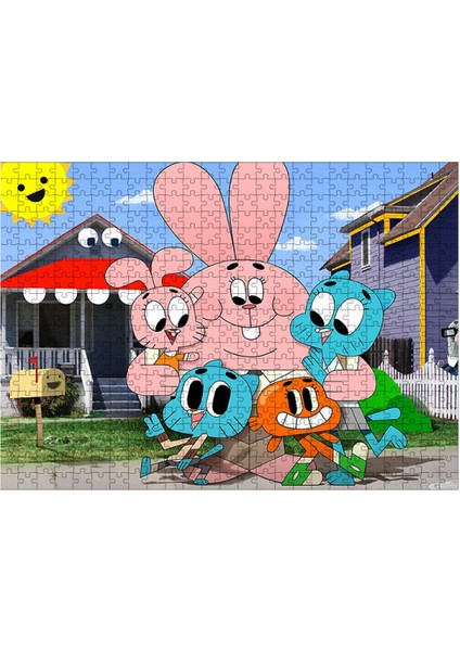 Ahşap Mdf Puzzle Yapboz Gumball 500 Parça 50*70 cm