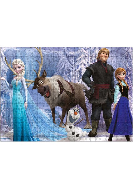 Ahşap Mdf Puzzle Yapboz Frozen 500 Parça 50*70 cm