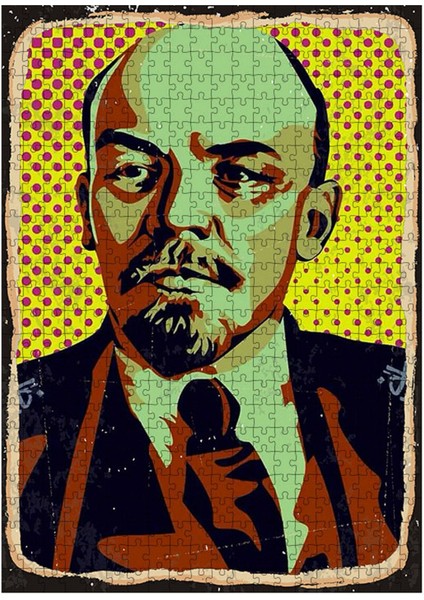 Ahşap Mdf Puzzle Yapboz Lenin Poster 500 Parça 50*70 cm