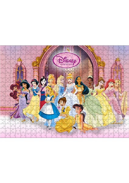 Ahşap Mdf Puzzle Yapboz Disney Prensesleri 500 Parça 50*70 cm