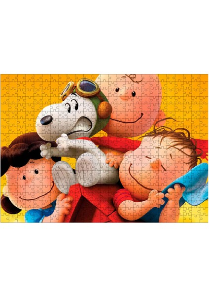 Ahşap Mdf Puzzle Yapboz Snoopy ve Charlie Brown 500 Parça 50*70 cm