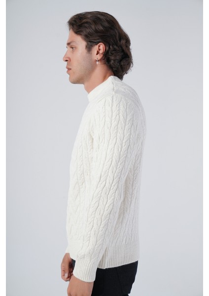 Erkek Yürütme Saç Sepet Örgü Bisiklet Yaka Triko Yün Kazak TRIST-5309 modelleri