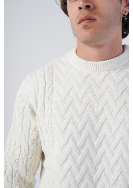 Erkek Yürütme Saç Sepet Örgü Bisiklet Yaka Triko Yün Kazak TRIST-5309 fırsatları