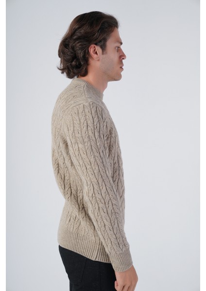 Erkek Yürütme Saç Sepet Örgü Bisiklet Yaka Triko Yün Kazak TRIST-5309 fiyatları