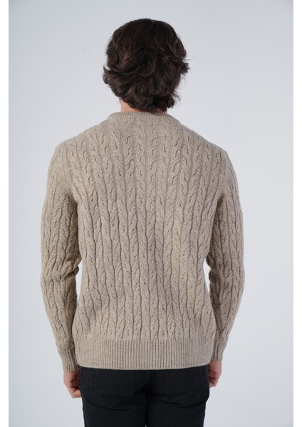 Erkek Yürütme Saç Sepet Örgü Bisiklet Yaka Triko Yün Kazak TRIST-5309 modelleri