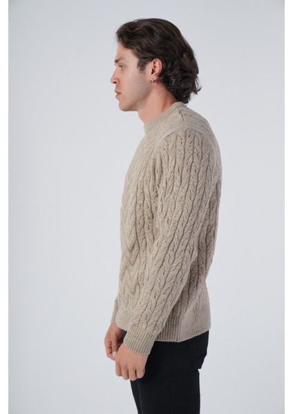 Erkek Yürütme Saç Sepet Örgü Bisiklet Yaka Triko Yün Kazak TRIST-5309 fırsatları