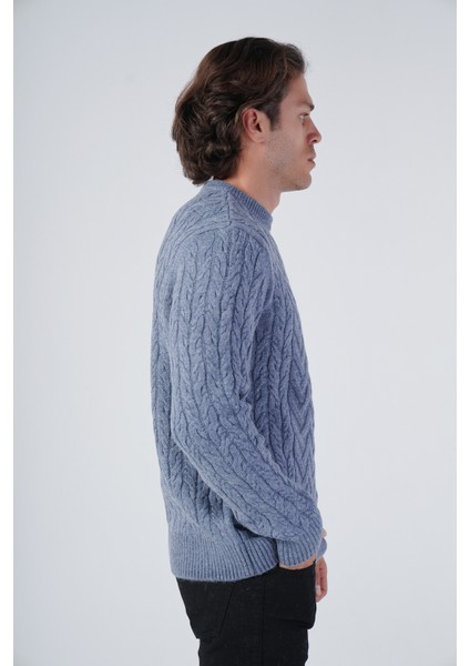 Erkek Yürütme Saç Sepet Örgü Bisiklet Yaka Triko Yün Kazak TRIST-5309 fiyatları