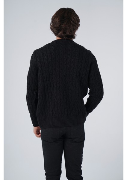 Erkek Yürütme Saç Sepet Örgü Bisiklet Yaka Triko Yün Kazak TRIST-5309 modelleri