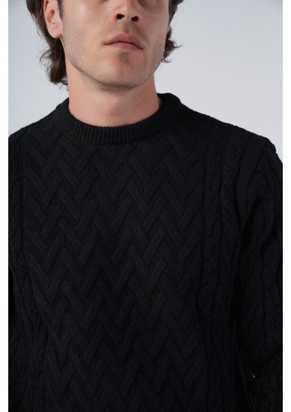 Erkek Yürütme Saç Sepet Örgü Bisiklet Yaka Triko Yün Kazak TRIST-5309 indirimleri