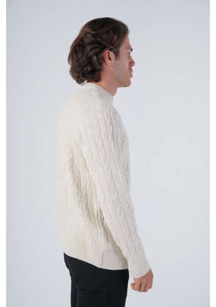 Erkek Yürütme Saç Sepet Örgü Bisiklet Yaka Triko Yün Kazak TRIST-5309 fiyatları