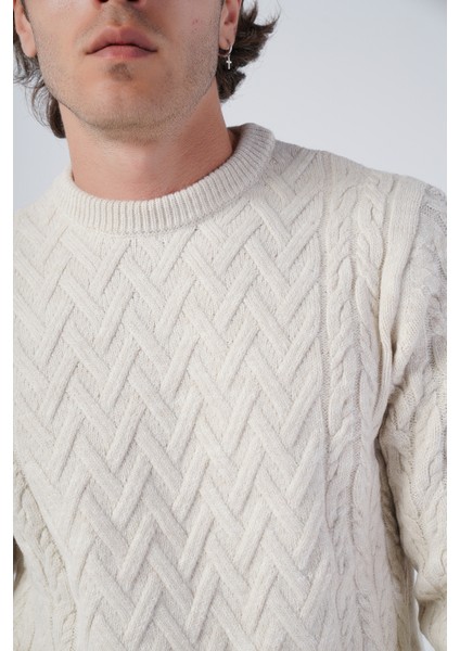 Erkek Yürütme Saç Sepet Örgü Bisiklet Yaka Triko Yün Kazak TRIST-5309 indirimleri