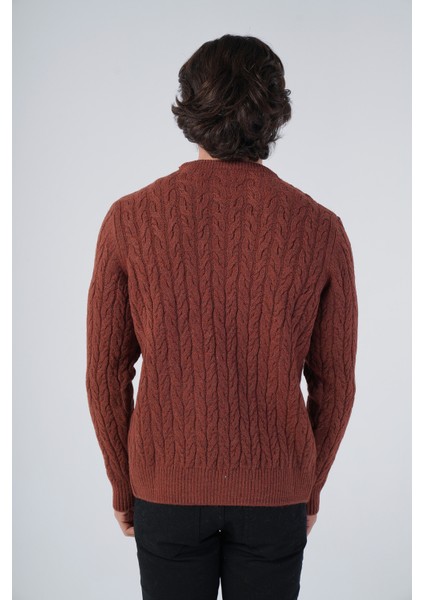 Erkek Yürütme Saç Sepet Örgü Bisiklet Yaka Triko Yün Kazak TRIST-5309 modelleri