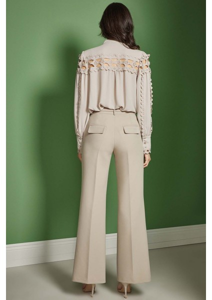 Ispanyol Paça Taş Dokuma Pantolon fiyatları