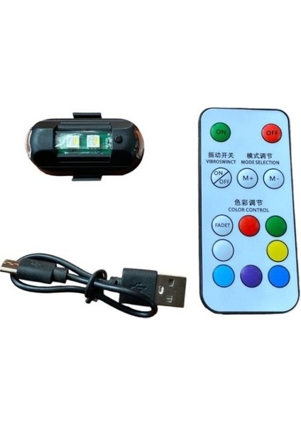 Lamba Uçak Kanadı Çakar Şarj Rgb