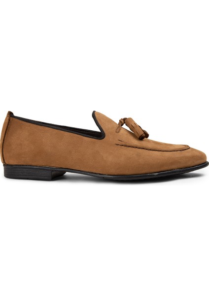 Nubuk Taba Rengi Erkek Loafer - 01701MTBAC17