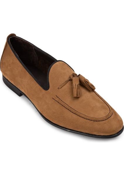 Nubuk Taba Rengi Erkek Loafer - 01701MTBAC17 indirimleri