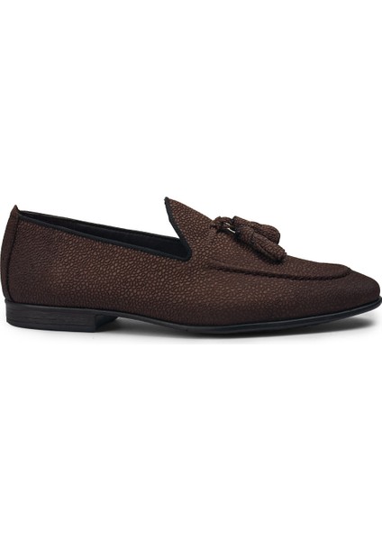 Deri Kahverengi Erkek Loafer - 01701MKHVC78