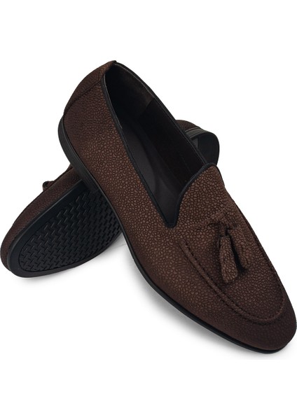 Deri Kahverengi Erkek Loafer - 01701MKHVC78