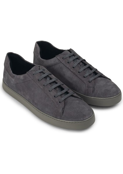 Süet Gri Erkek Sneaker Ayakkabı - 01829MGRIC02 fiyatları