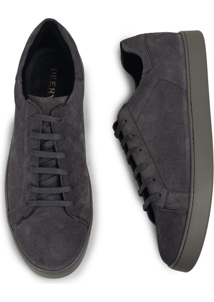 Süet Gri Erkek Sneaker Ayakkabı - 01829MGRIC02 fırsatları