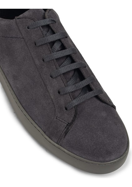 Süet Gri Erkek Sneaker Ayakkabı - 01829MGRIC02 indirimleri