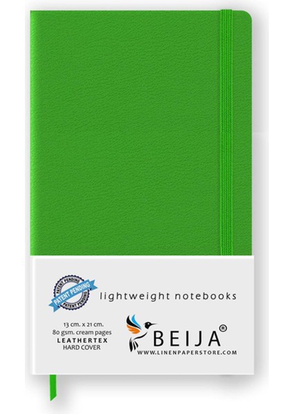 Terzi Dikiş Yumuşak Kapak Defter Deri Açık Yeşil 13X21