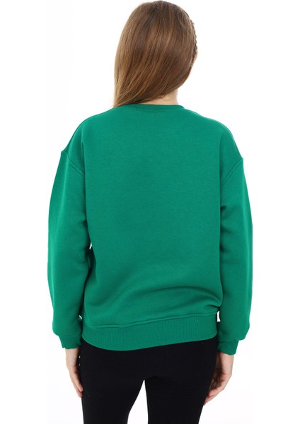 Angelos Girls Kız Çocuk Baskılı 3 İplik Cep Detaylı Sweatshirt 7-13 Yaş LX281