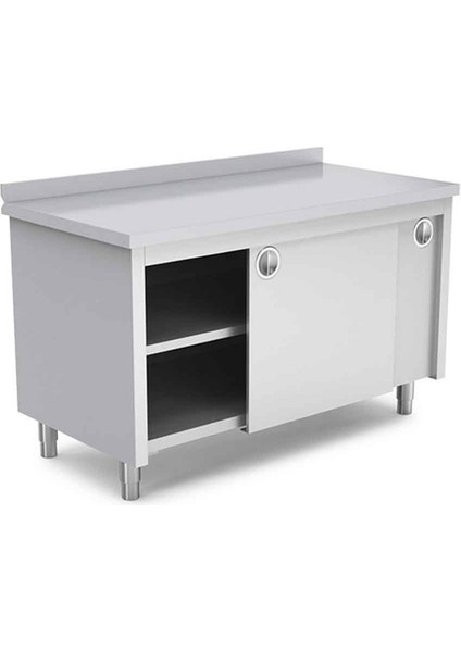 EMP.DLPA.60120 Dolaplı Çalışma Tezgahı Ara Raflı 120X60X85 cm