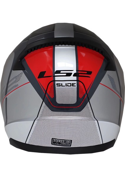 Rapid Slide Motorsiklet Kask Beyaz - Siyah - Kırmızı fiyatları
