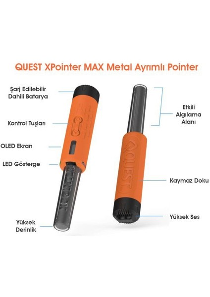 Xpointer Max Ayrımlı Pinpointer