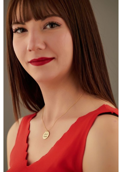 Isimli Daire Gümüş Kolye fiyatları