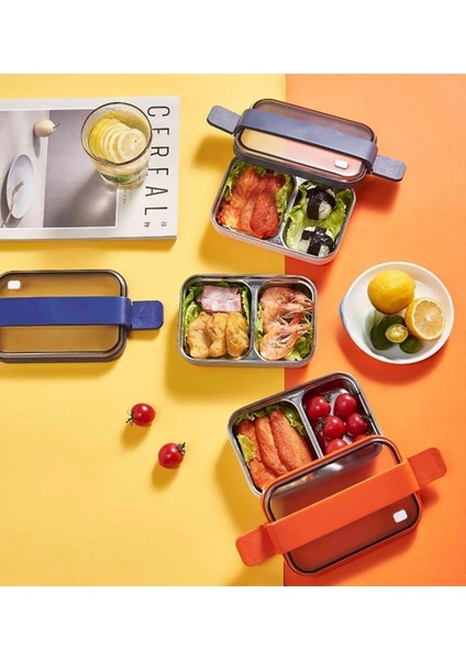 Bento 1200ML Çift Renk Lunchbox Yeni Koleksiyon 2 Katlı Çelik Sefer Tası Yemek Kutusu fırsatları