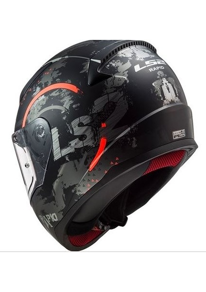 Rapıd Cırcle Mat Tıtanıum-Turuncu Kask ( Siyah+Beyaz Cam ) fiyatları