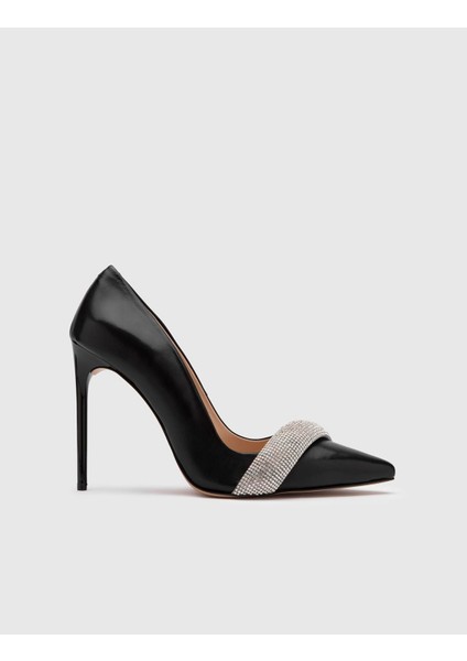 Ulla Hakiki Deri Kadın Siyah Stiletto modelleri