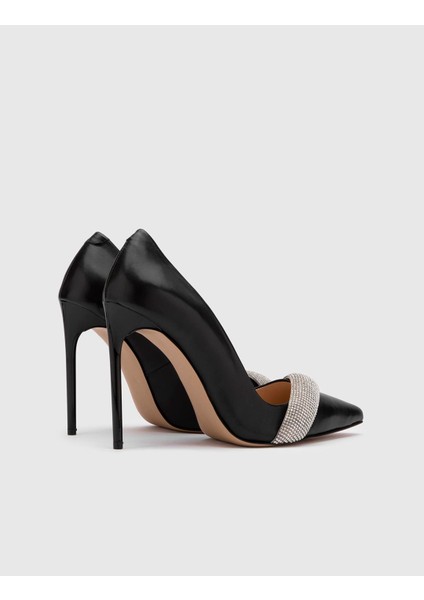 Ulla Hakiki Deri Kadın Siyah Stiletto fırsatları