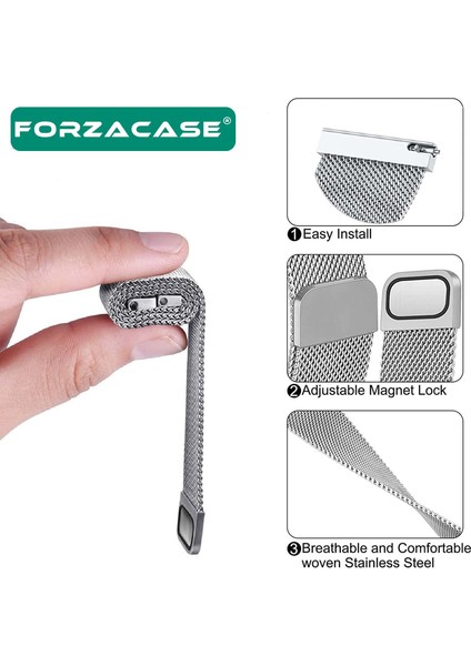 20 mm Akıllı Saatler Için Metal Mıknatıslı Kordon Kayış - FC095