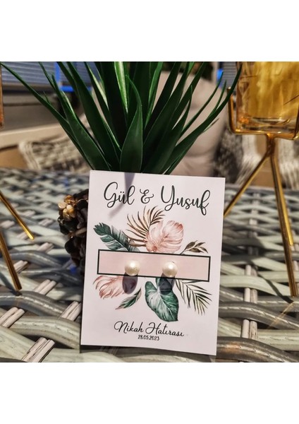 Özlemin Masal Dünyası Hediyelik Inci Küpe/nişan Hediyeliği/ Nikah Hediyeliği/ Söz Hediyeliği - 30 Adet Inci Küpe