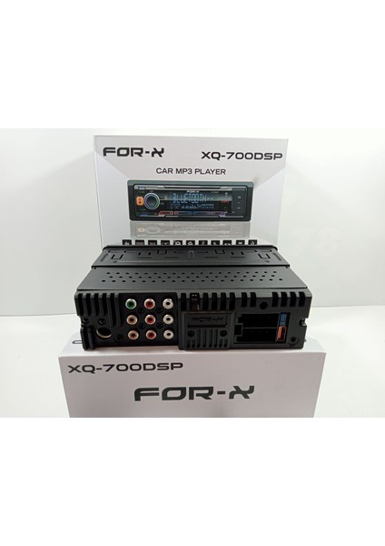 Teyp – For-X XQ-700DSP 4X60W – 8 Kanal 4 Amfi Çıkışlı Tesisat Teybi +For-X Çakmak Hediyeli